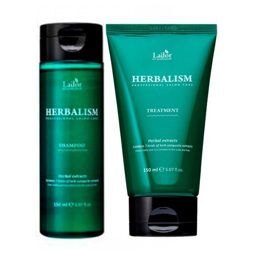 фото Набор lador herbalism шампунь 150 мл + маска 150 мл la'dor