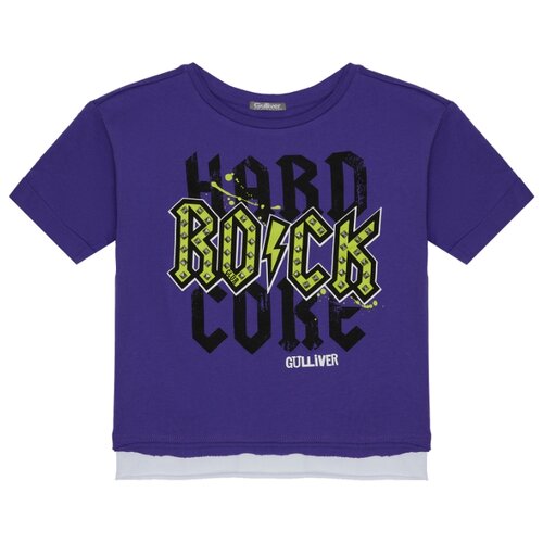 фото Футболка gulliver, размер 104, фиолетовый