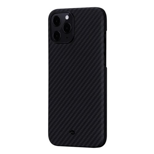 фото Чехол-накладка pitaka magez case (арамид) для apple iphone 12 pro max черно-серый