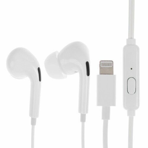 Наушники Exployd EX-HP-1467 вакуумные микрофон проводные 108 дБ 12 м lightning белые 786₽