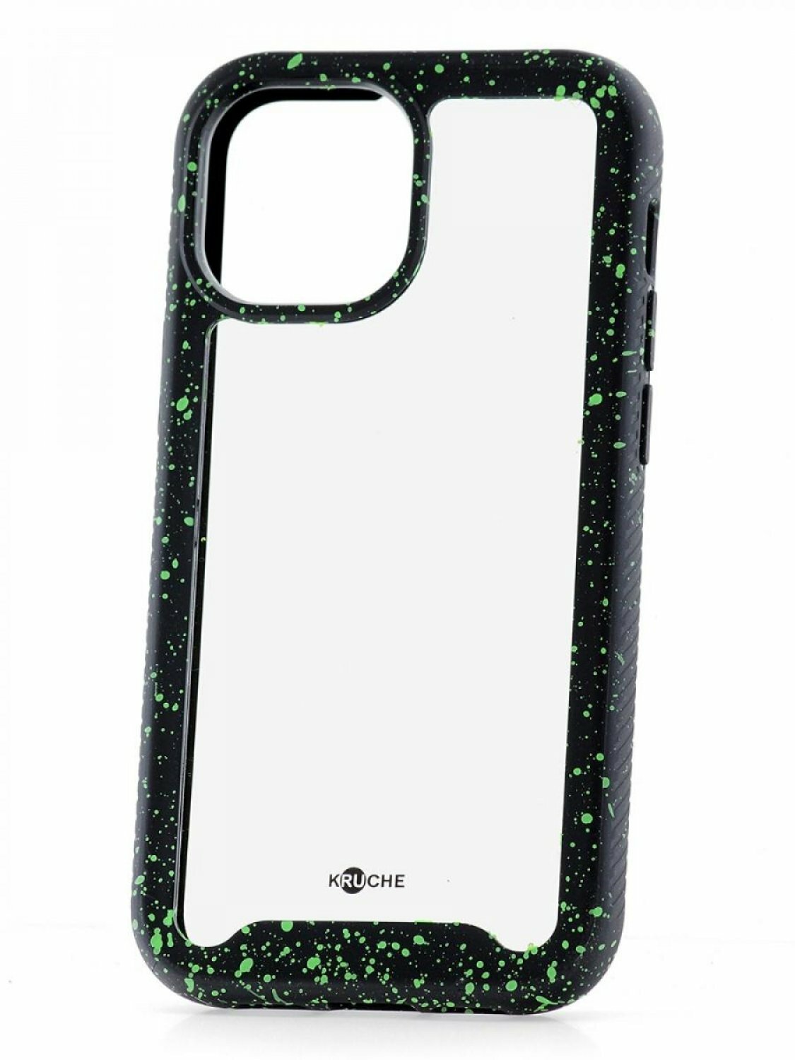 Чехол для iPhone 13 mini Kruche Armor Splash Black, противоударная накладка, защитный силиконовый бампер 360, прозрачный ударопрочный кейс, защита камеры