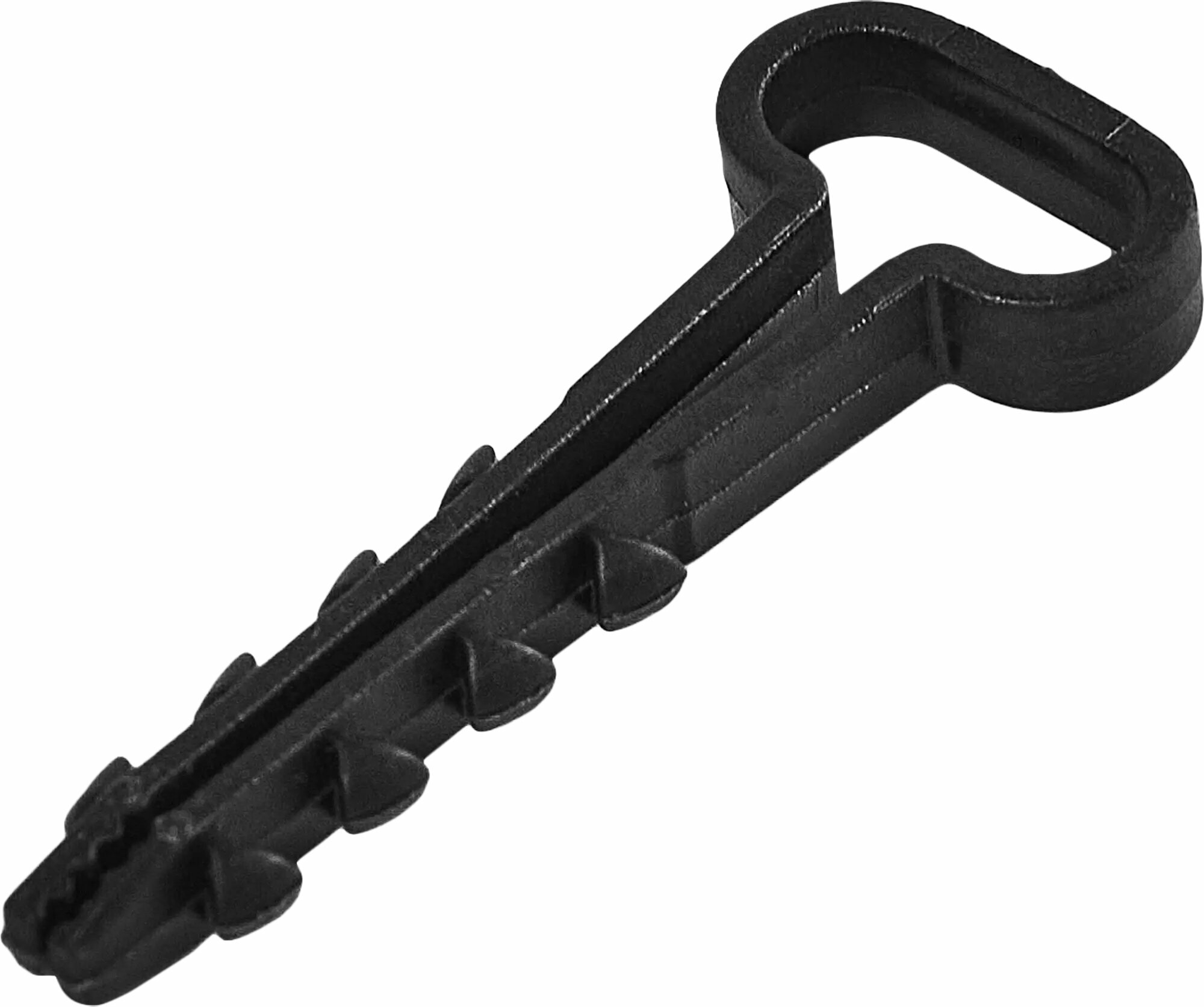 Дюбель-хомут Duwi ДХП 6-12 для плоского кабеля цвет черный 10 шт.