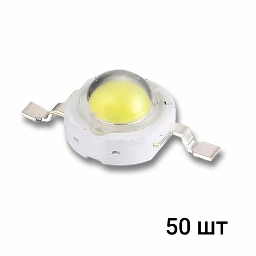 Светодиодный модуль светодиод мощный COB матрица светодиода GSMIN 1Вт 6000-6500К 50 штук 850₽