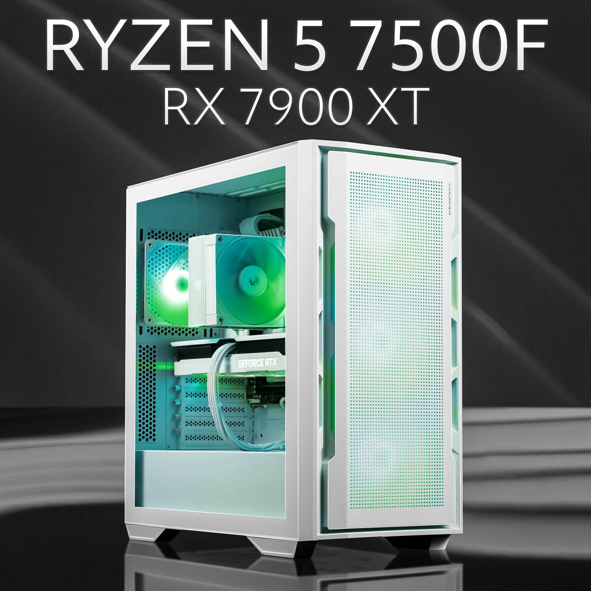 AIR Белый AMD Ryzen 5 7500F, RX 7900 XT 20GB, DDR5 32GB, SSD 2000GB Игровой компьютер