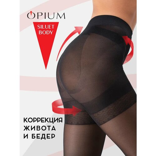 фото Колготки opium утягивающие живот и бедра 40 den, размер 3, nero