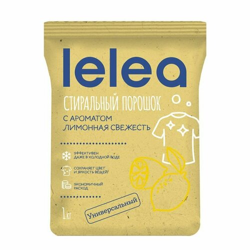 Порошок стиральный LELEA Лимонная свежесть 1 кг 353₽