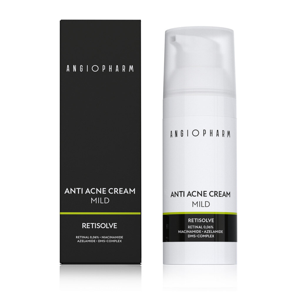 Ангиофарм - Крем для проблемной кожи с ретиналем MILD (Anti Acne Cream MILD), 50 мл.