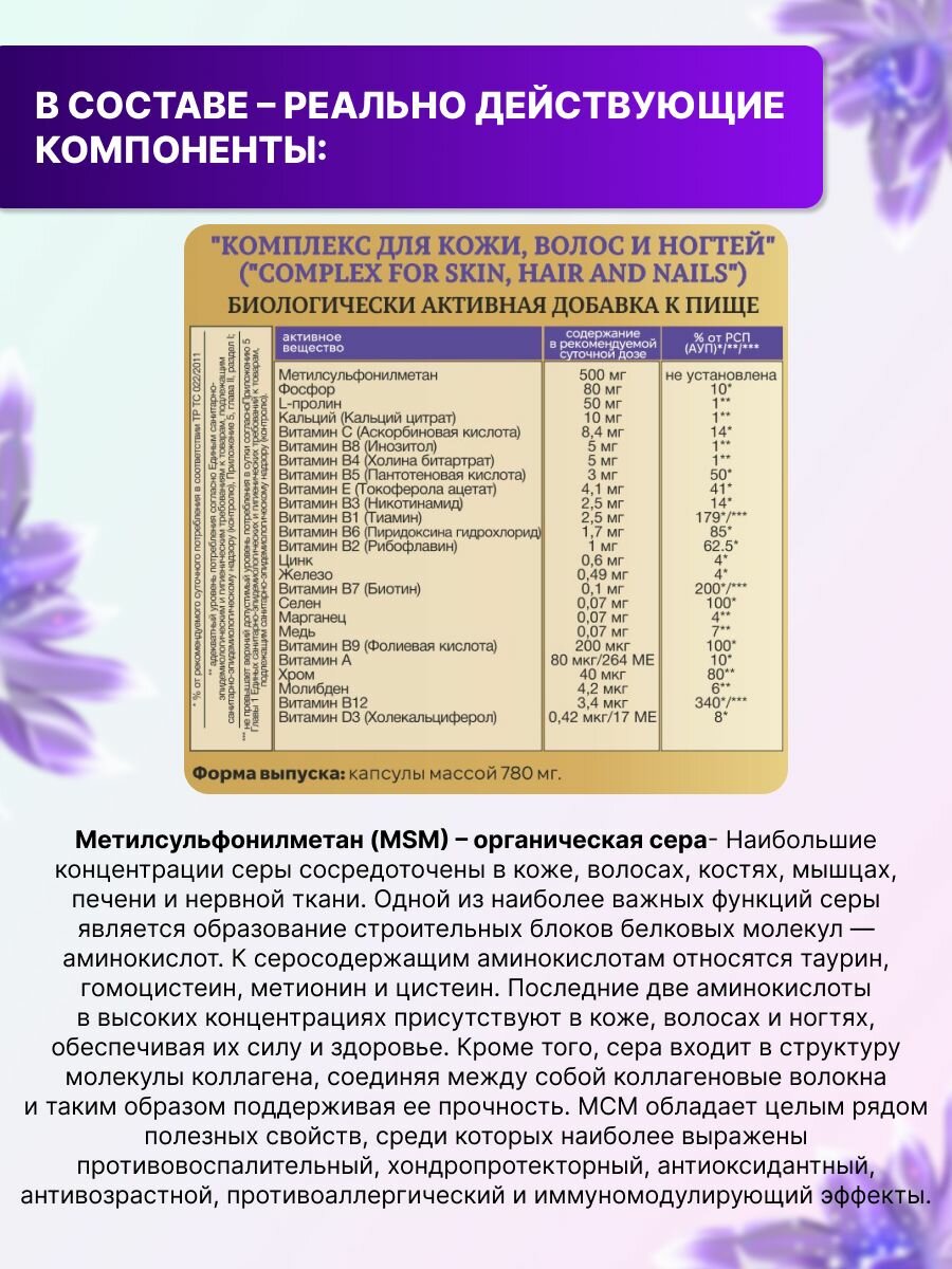 Витамины Пан. Фарма "Активатор", для здоровья волос, кожи и ногтей, против выпадения волос, 60 капсул — фото 1