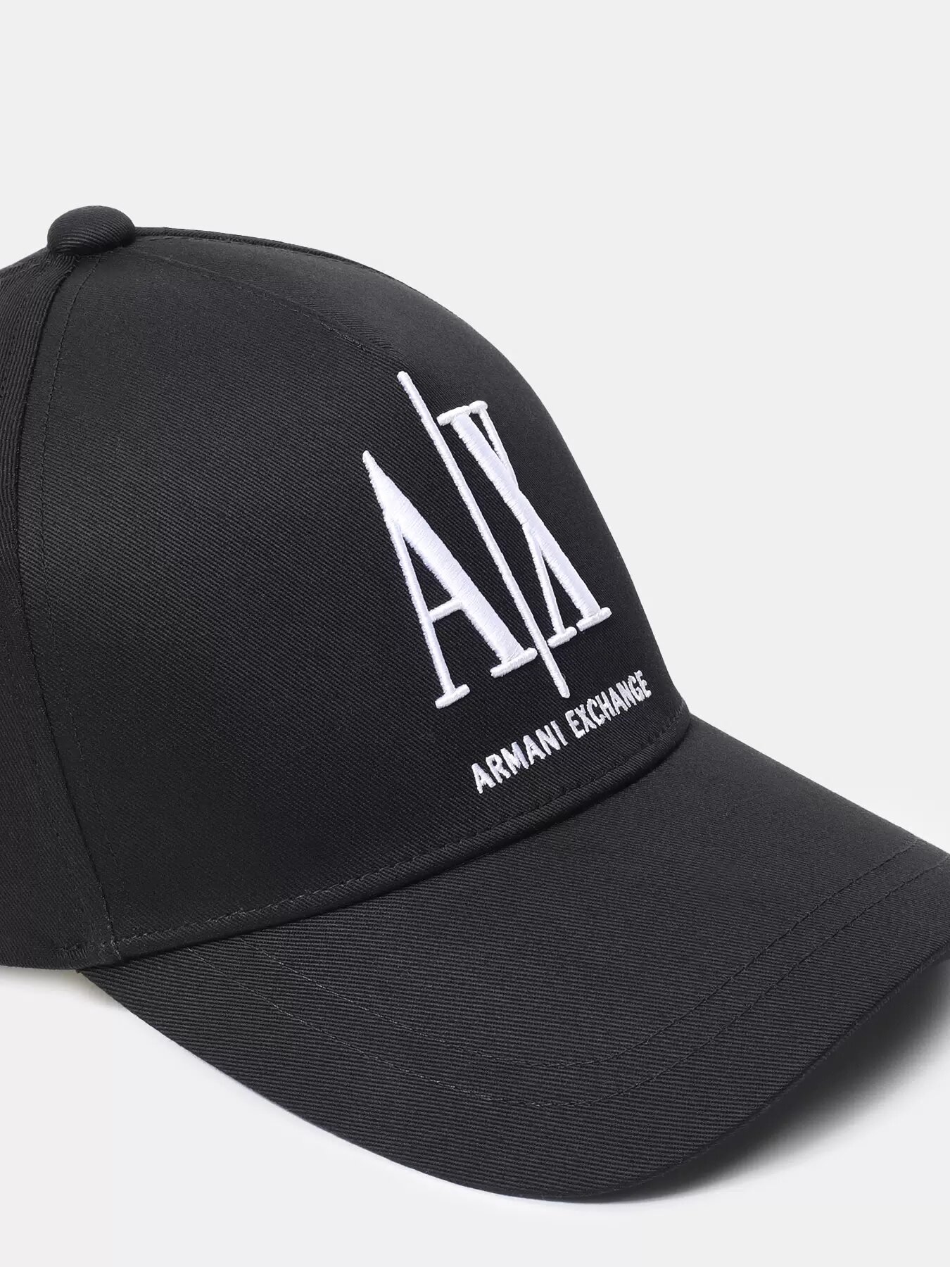 Бейсболка Armani Exchange для мужчин и женщин, размер Б/Р, черный — фото 1