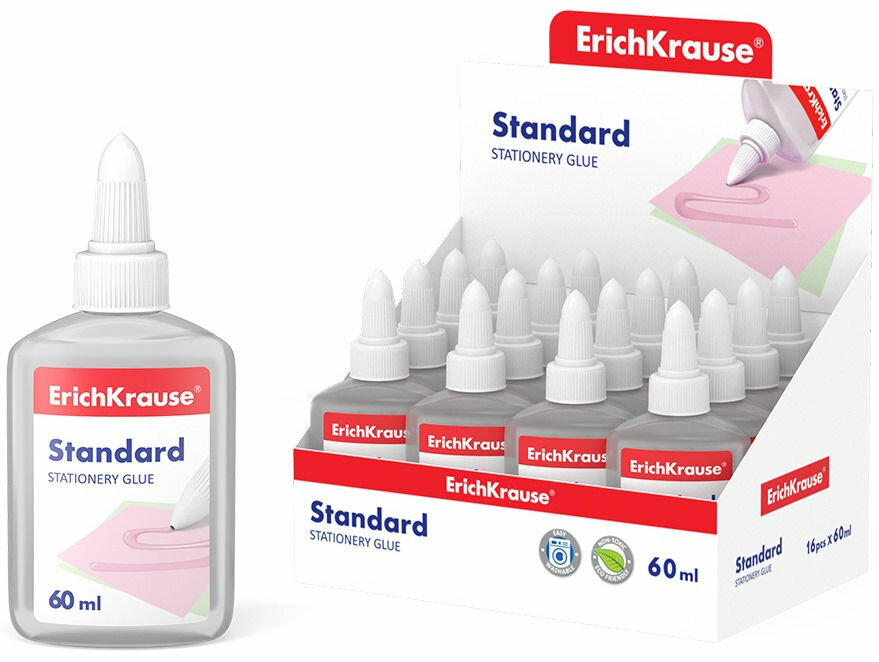 Клей канцелярский ErichKrause Standard 60мл