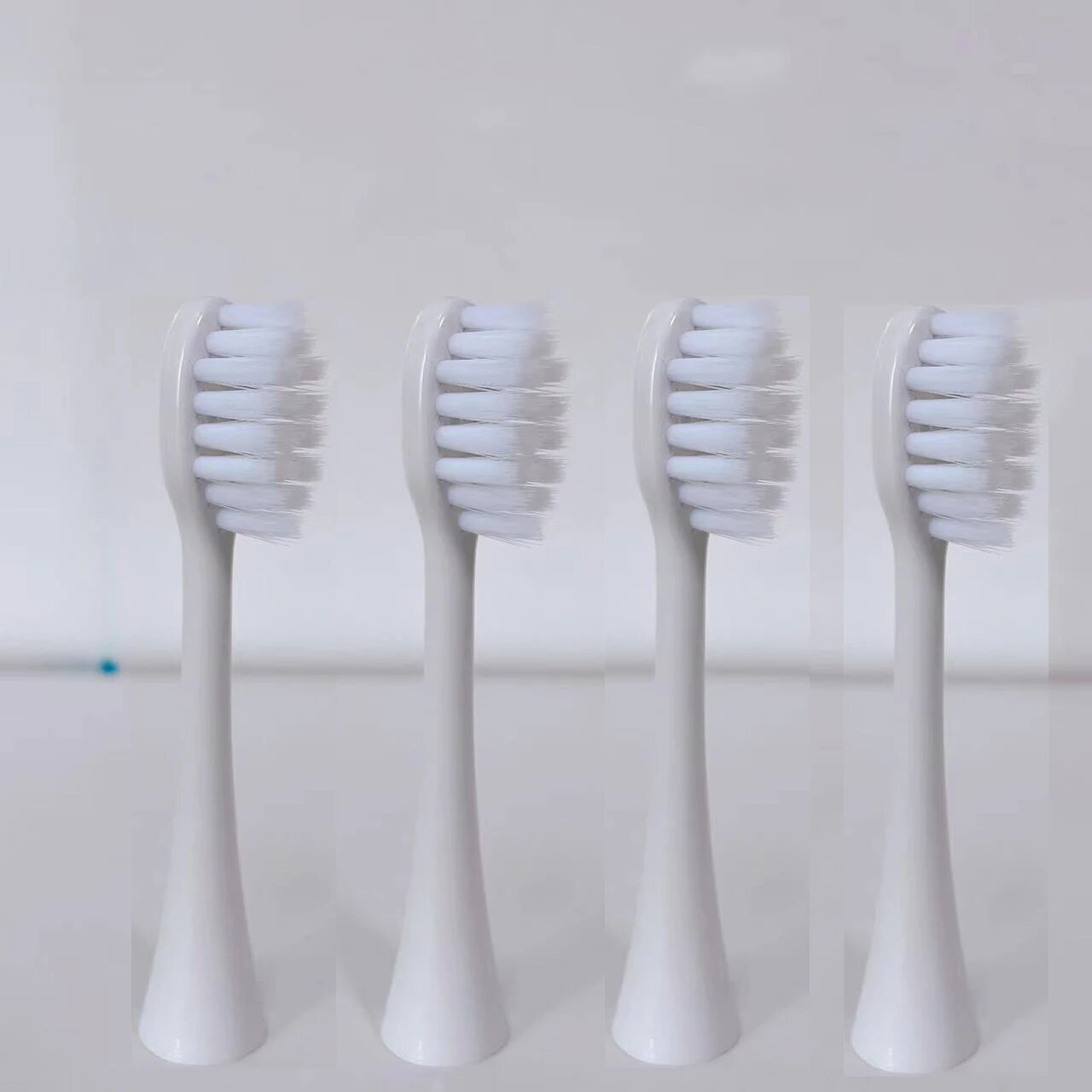 4 сменные насадки для детской зубной щетки, white brush heads