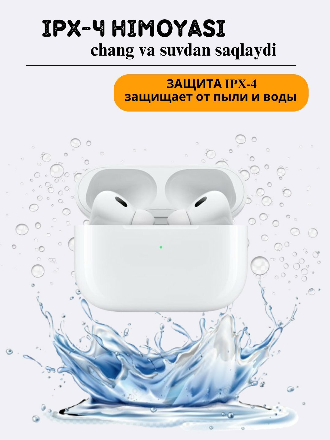 Беспроводные наушники Pods Pro 2 Premium, сенсорные, с беспроводной зарядкой, AirPods