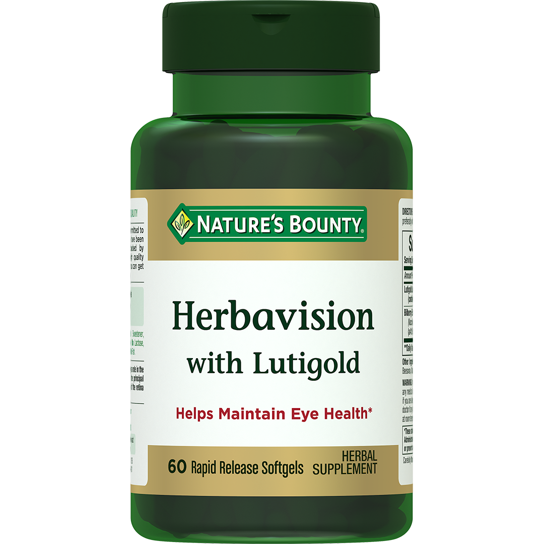 БАД Natures Bounty Капсулы Гербавижн и Лютиголд 60 шт Herbavision with Lutigold