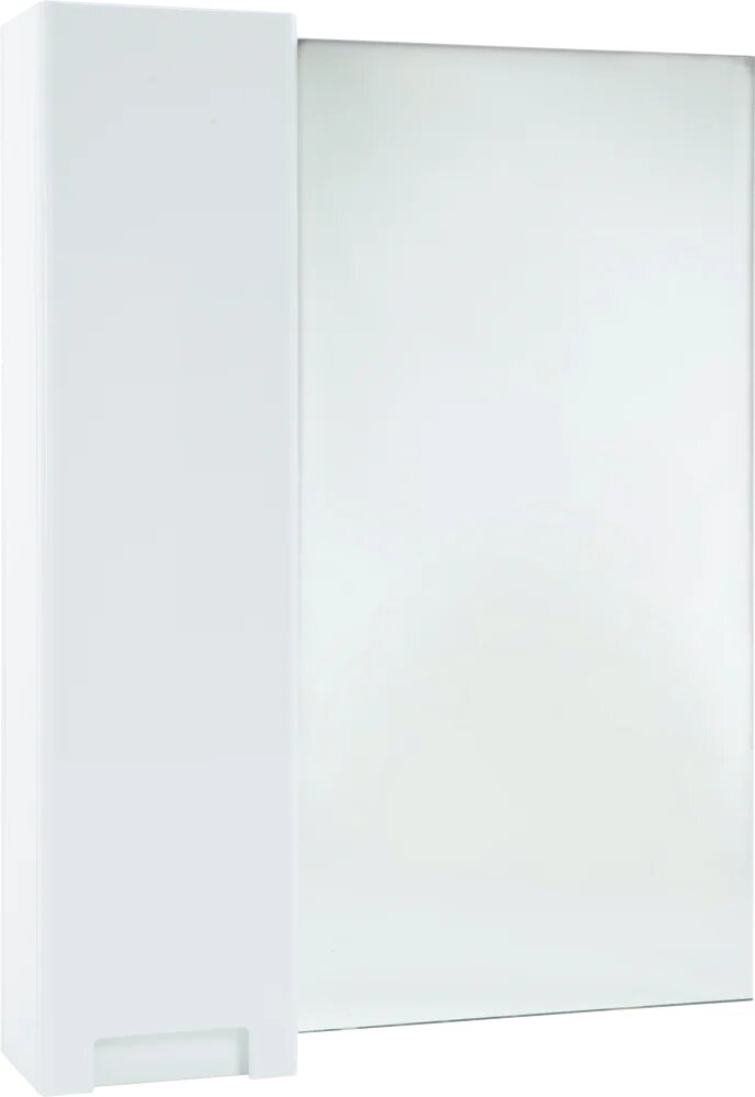 Зеркало Bellezza Пегас 80 L с полкой со шкафчиком 78 см белое
