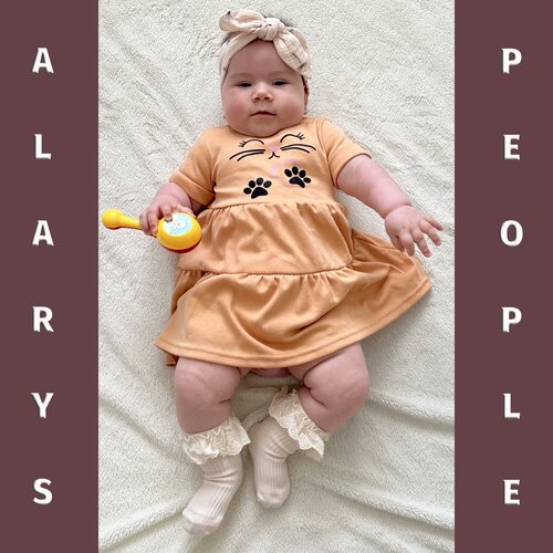 Платье ALARYSPEOPLE, размер 98, желтый