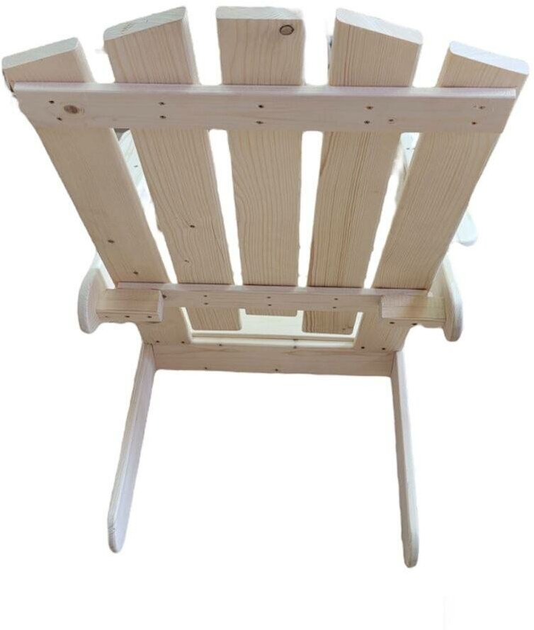 Кресло садовое из массива хвои (91,5х63х90см) - фотография № 3