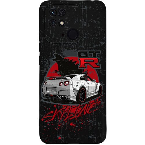 Силиконовый чехол Mcover для Xiaomi Redmi 10C с рисунком Машина Nissan GTR Skyline силиконовый чехол mcover на xiaomi redmi note 8 с рисунком машина nissan gtr skyline