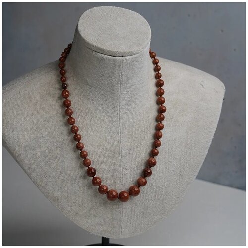 Бусы из авантюринового стекла золотой песок