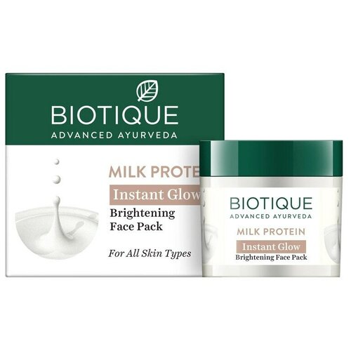 Biotique Омолаживающая отбеливающая маска Био протеины молока Bio Milk Protein Whitening and Rejuvenating Face Pack, 50 г, 50 мл
