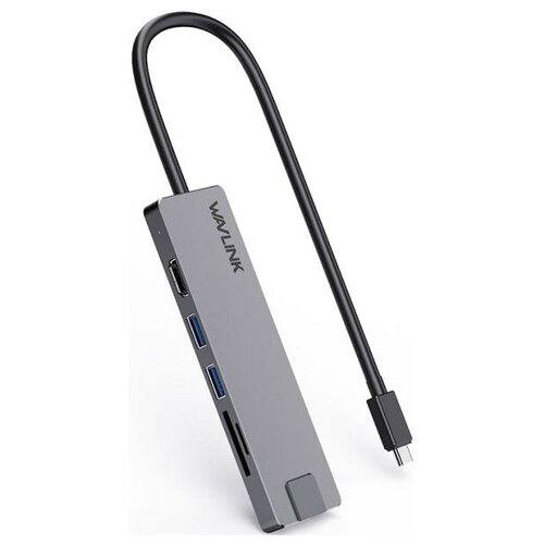 Docking Station WAVLINK USB-C Travel Mini/100W PowerDelivery/ 1xUSB3.0/1xUSB2.0/1xHDMI 4K 30HZ/1xGigabit LAN