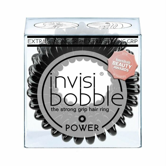 Invisibobble Резинка для волос True Black 3 шт. (Invisibobble, ) - фото №5