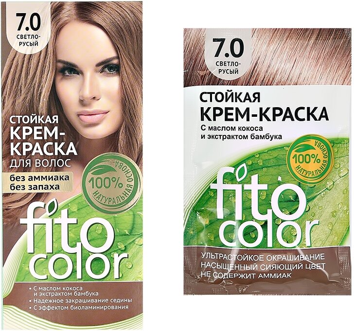 Краска для волос Фитокосметик FitoColor 7.0 Светло-русый 115 мл - фотография № 11