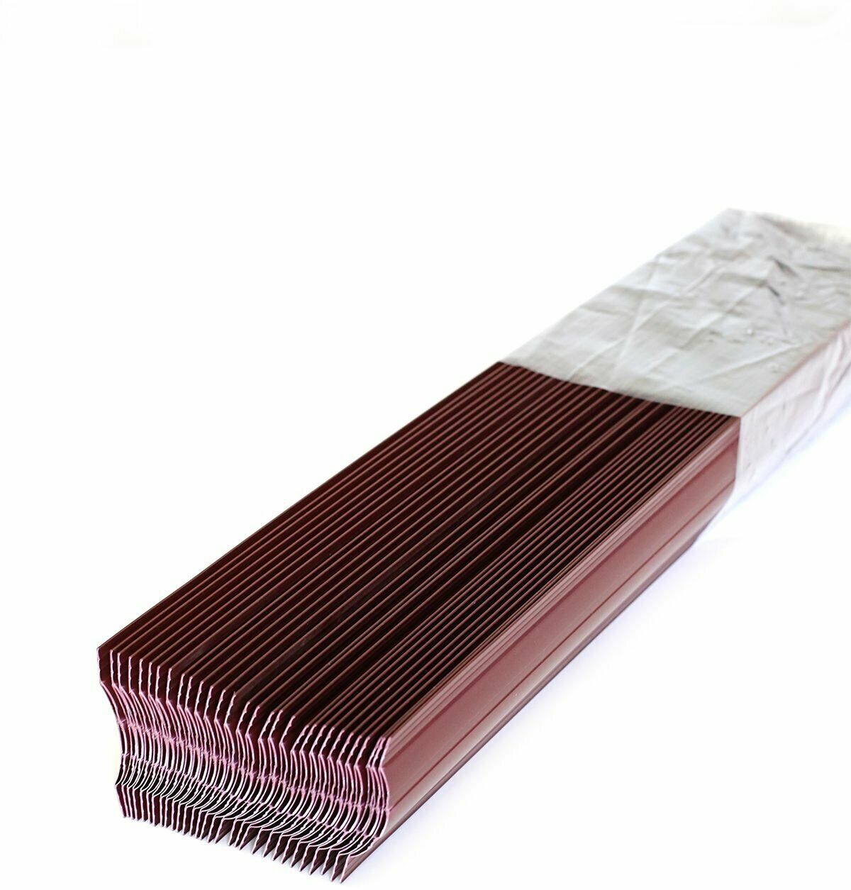 Штакетник пластиковый ПВХ, цвет Терракот, высота 60 см, комплект 30 шт - фотография № 3
