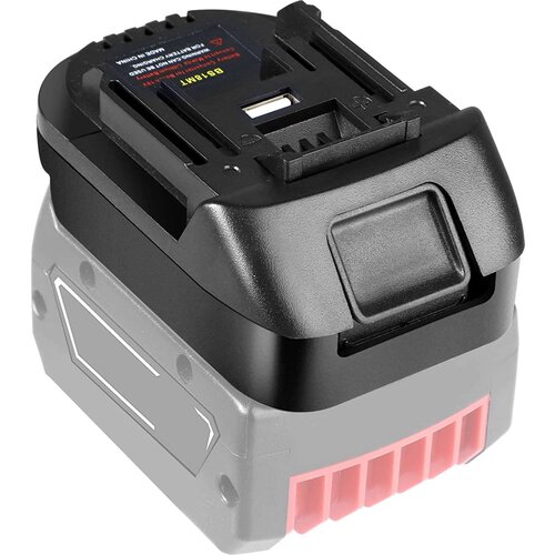 Адаптер переходник для аккумулятора Bosch 18V в Makita 18V BL1860, BS18MT 18v 3a li ion battery charger for bosch battery bat609 bat609g bat618 bat618g charger al1860cv al1814cv al1820cv 14 4v 18v 1 6a