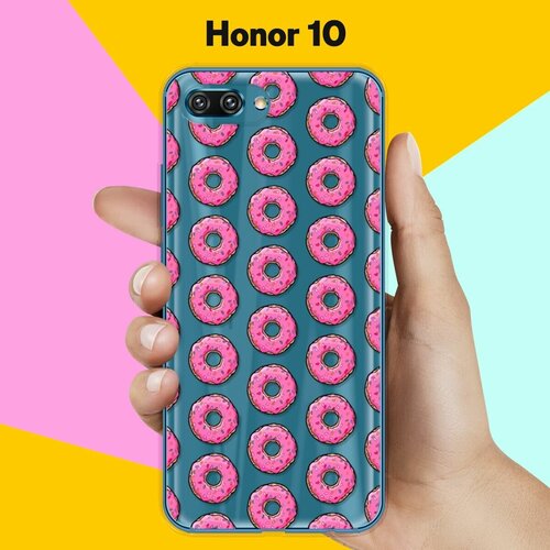 Силиконовый чехол Пончики на Honor 10 силиконовый чехол пончики на honor 8a