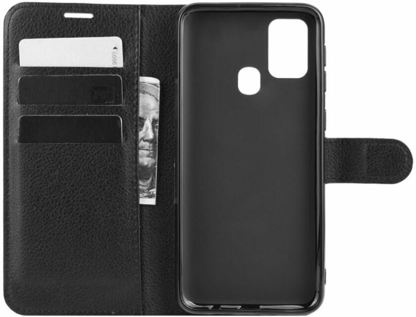 Wallet чехол книжка для Samsung Galaxy M31 черный