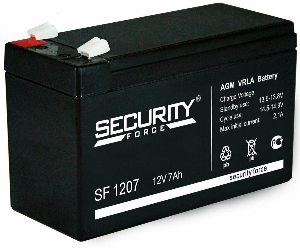 Аккумулятор для эхолота SECURITY 12 В 7Ач