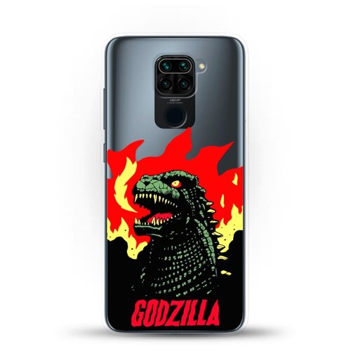 фото Силиконовый чехол годзила на xiaomi redmi note 9 andy & paul