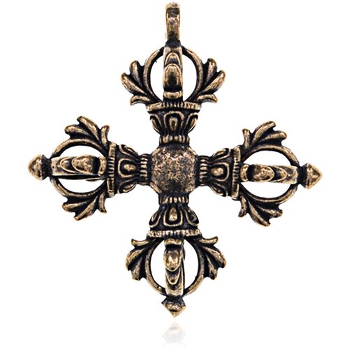 Бронзовый амулет талисман Двойная Ваджра