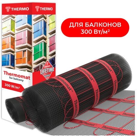 Теплый пол Thermo Thermomat TVK-300 BL 5 м2, 1500 Вт (для балконов и лоджий)