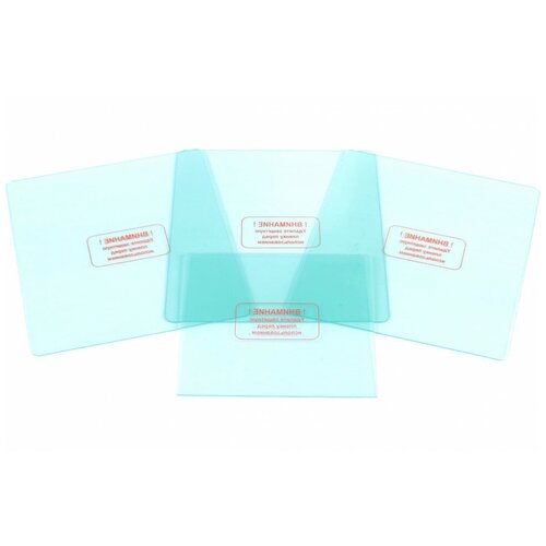 Комплект защитных стекол для маски WH 800E, 4 шт (3-138x122 мм, 1-103x99 мм) блистер PATRIOT 880101904