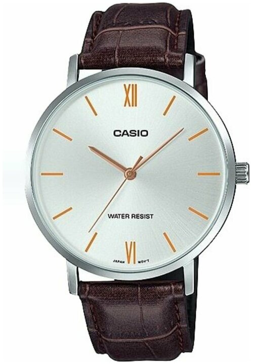 Наручные часы CASIO Standard, золотой, коричневый