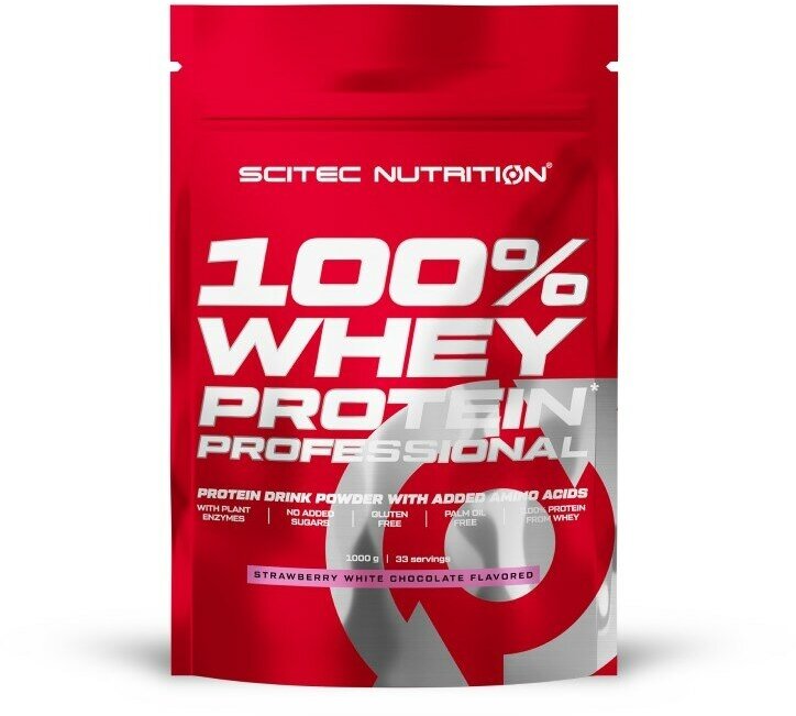 Протеин сывороточный Scitec Nutrition Whey Protein Professional, порошок, 1000 г, ваниль