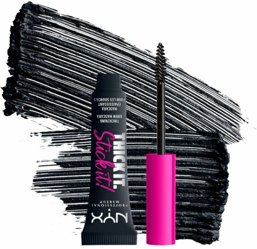 NYX Professional Makeup, Тушь для укладки бровей "THICK IT STICK IT MASCARA" 08, BLACK