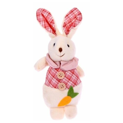 Мягкая игрушка Кролик с морковкой 14см, 1 шт.