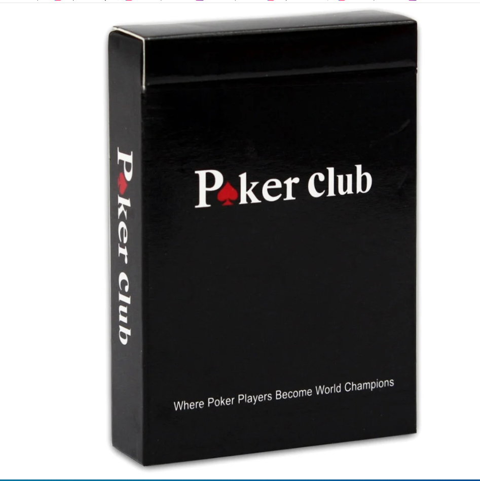 Карты игральные 100% пластик Poker club, красный 54 шт.