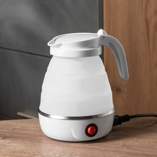 Luazon Home Чайник электрический LuazON LSK-1812 пластик 06 л 600 Вт дорожный белый 253700₽