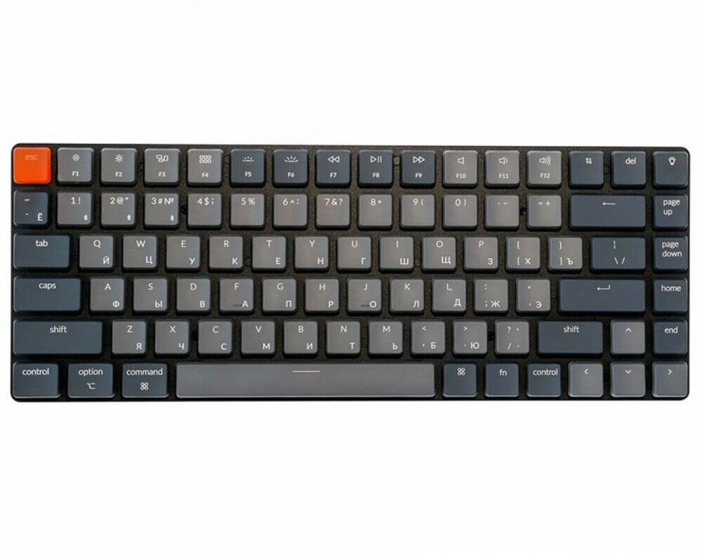 Беспроводная механическая ультратонкая клавиатура Keychron K3, 84 клавиши, RGB подсветка, Red Switch