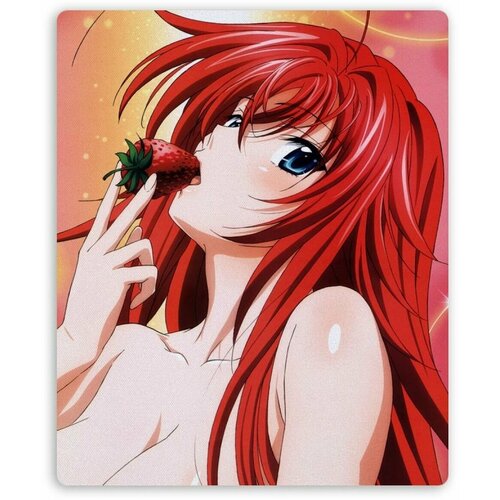 Коврик для мышки прямоугольный High School DxD - Rias Gremory Strawberry high school dxd rias gremory anime soft breast 15cm pvc action figure model toy sexy girl boy gift japanese