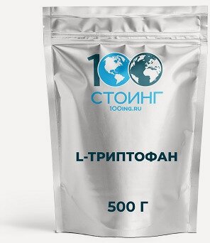 Изображение товара Аминокислота L-Tryptophan Триптофан порошок 500 гр стоинг / STOING