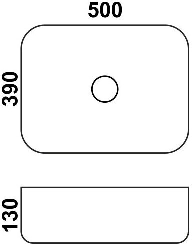 Раковина 50 см MELANA MLN-78109 - фотография № 15