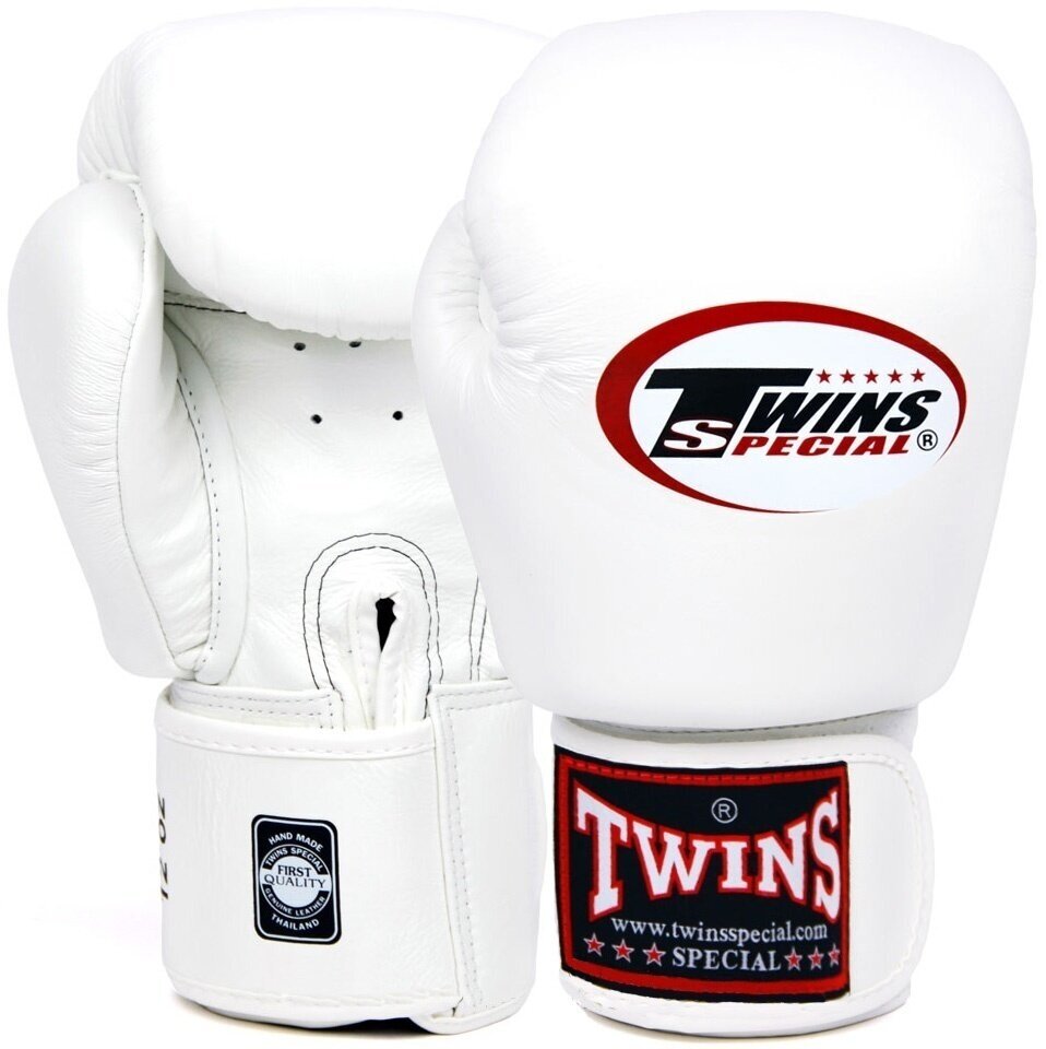 Боксерские перчатки Twins Special BGVL-3 белые, 16 унц.