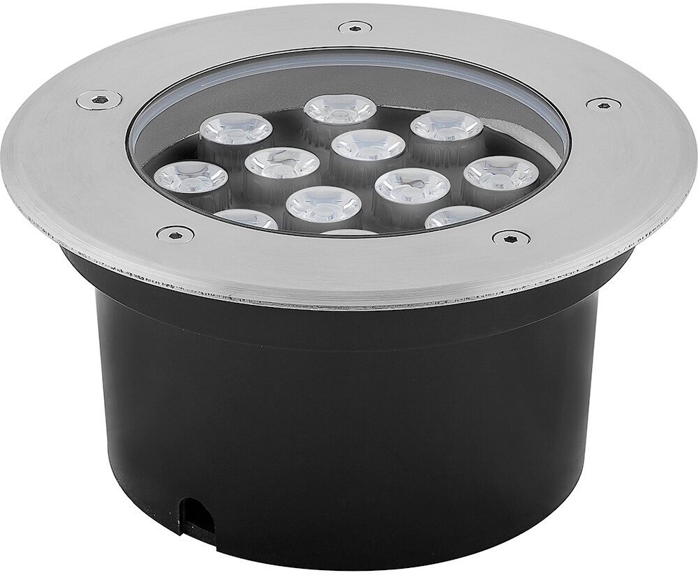 Светильник тротуарный,12LED, 2700К, 12W, 180*H85mm, внутренний диаметр: 130mm, IP 67, SP4114 арт. 32021