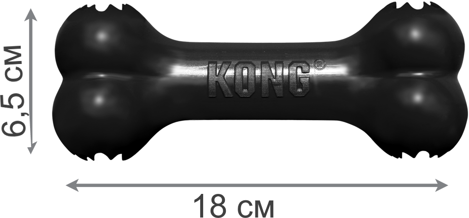 Игрушка Kong Косточка под лакомства для собак средних пород (7-16 кг). Очень прочная. - фотография № 3