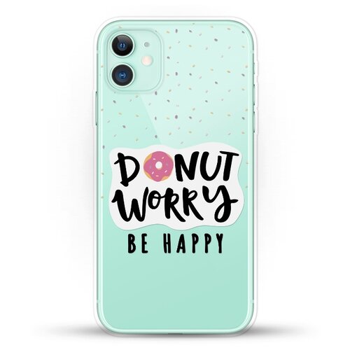фото Силиконовый чехол donut worry на apple iphone 11 andy & paul