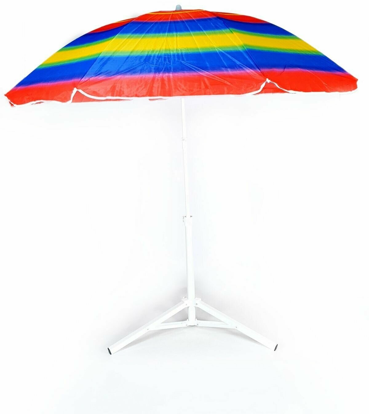 Зонт пляжный садовый разноцветный - фотография № 5